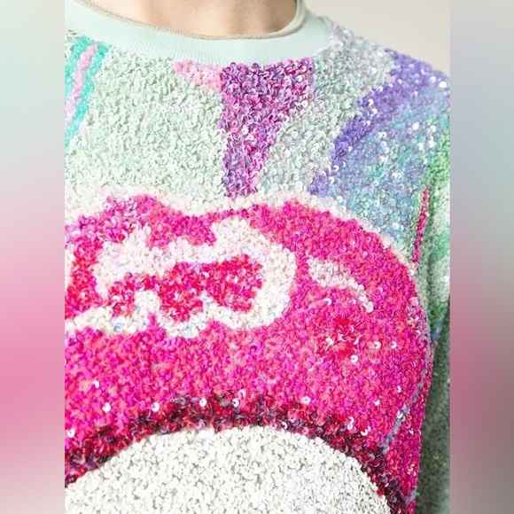 Manish Arora Sequin Lips Sweater - Picture 5 of 5